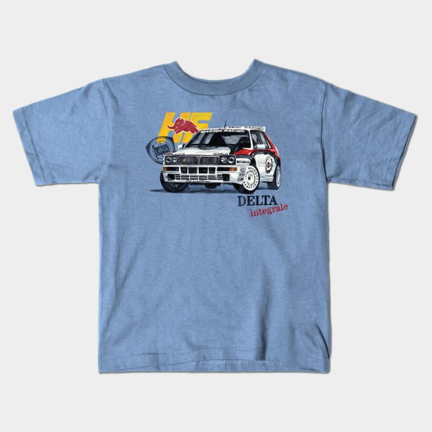 Lancia delta integrale Kids T-Shirt by dareba